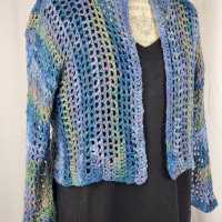 Lace Cardigan in colorful cotton luxury yarns