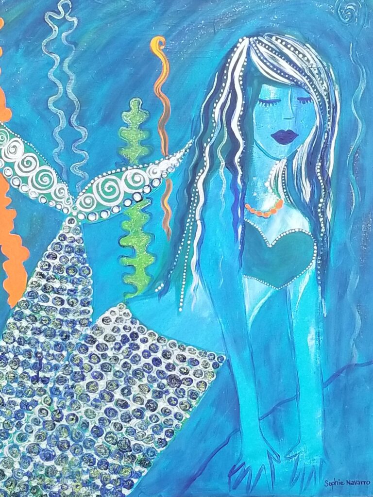 Mixed media and acrylic painting