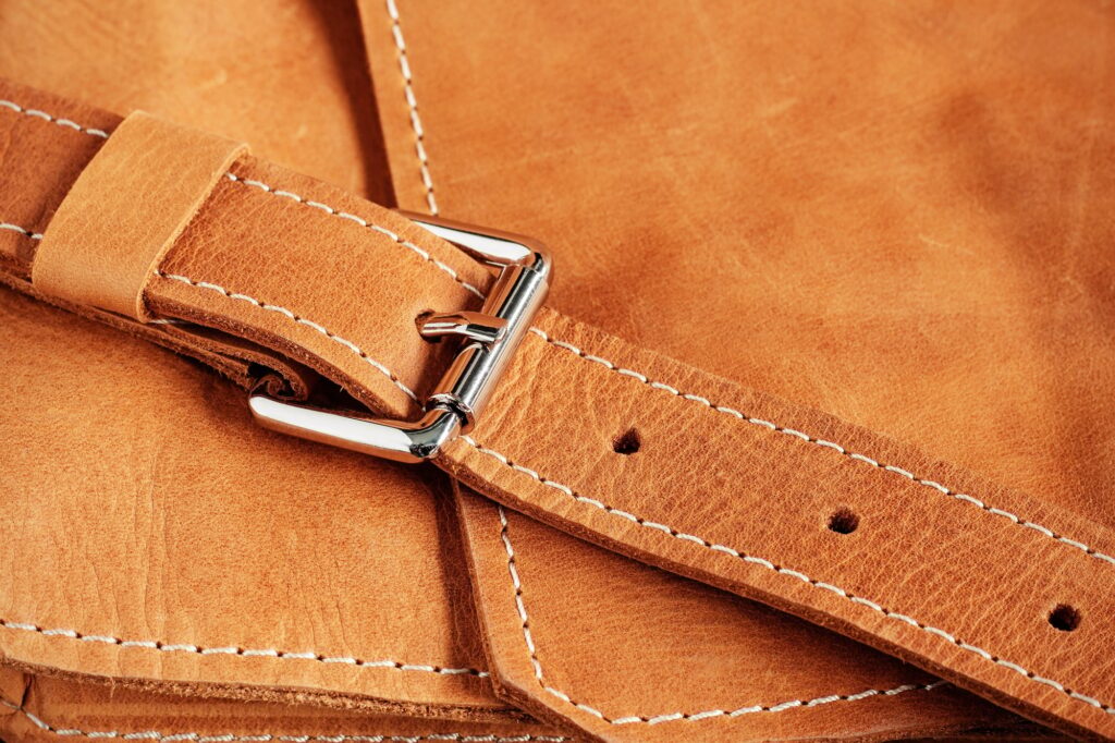 Textures of leather handbags