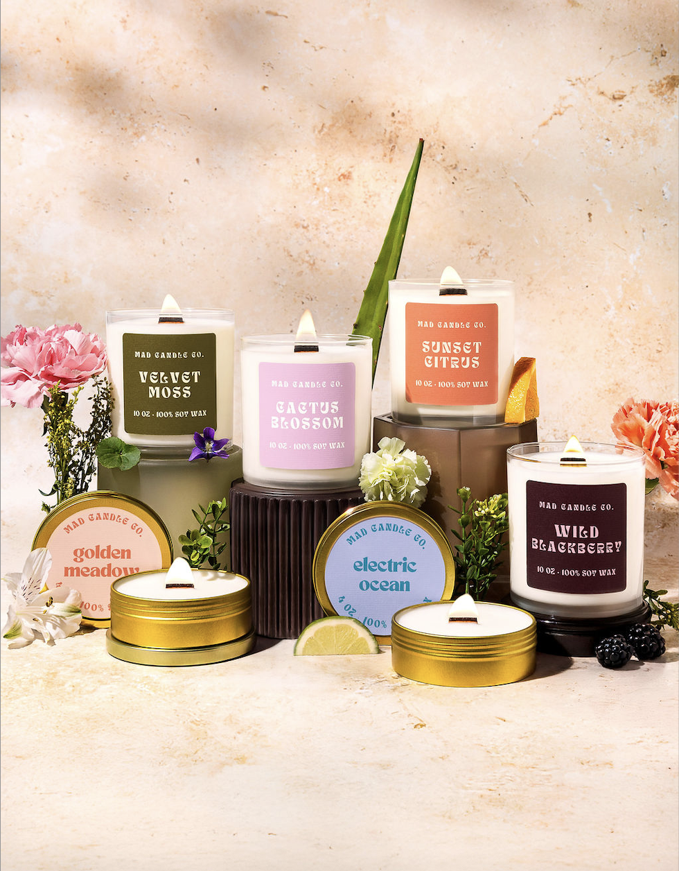 mad candle co group of candles