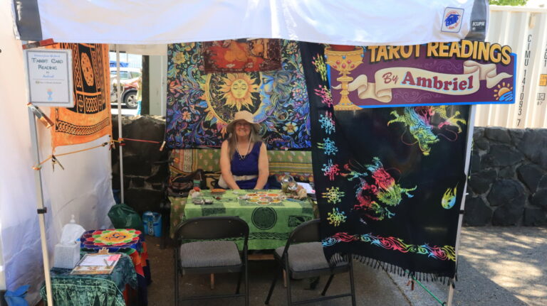 Tarot Readings by Ambriel booth at The Saturday Market